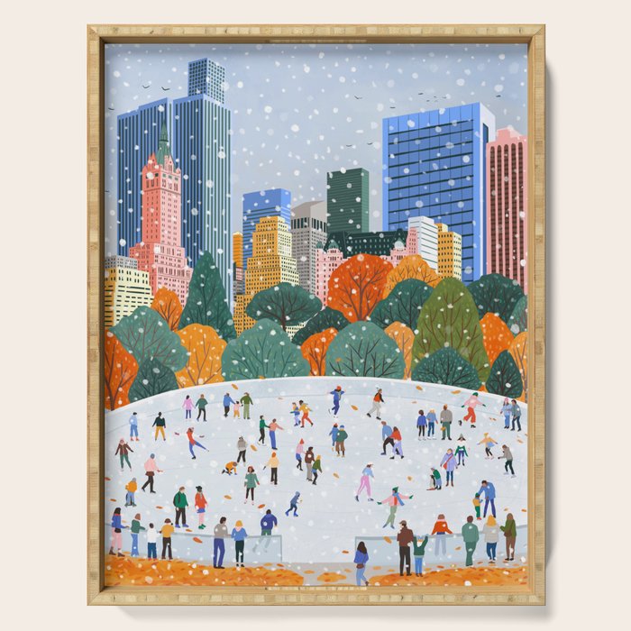 Winter in New York City Serving Tray Gallery Image 1