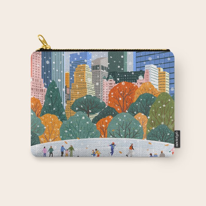 Winter in New York City Carry All Pouch Gallery Image 1