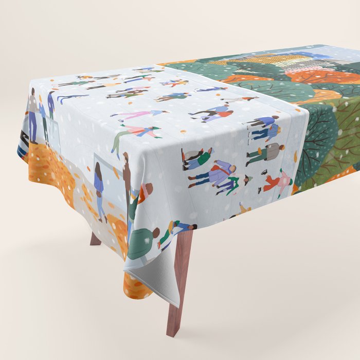 Winter in New York City Tablecloth Gallery Image 1