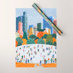 Winter in New York City Wrapping Paper Gallery Image 1