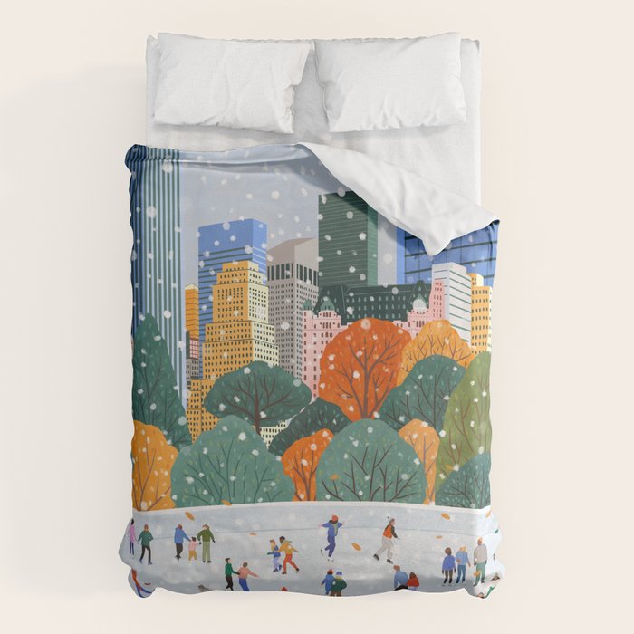 Winter in New York City Duvet Cover Gallery Image 6