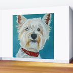 West Highland White Terrier Dog Portrait Wall Mural Gallery Image 2