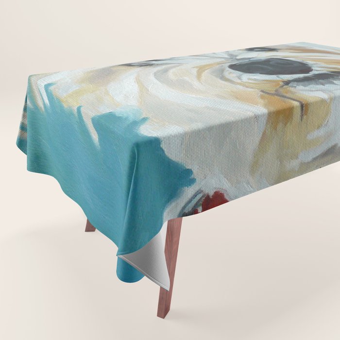 West Highland White Terrier Dog Portrait Tablecloth Gallery Image 1