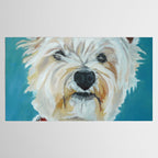 West Highland White Terrier Dog Portrait Tablecloth Gallery Image 2