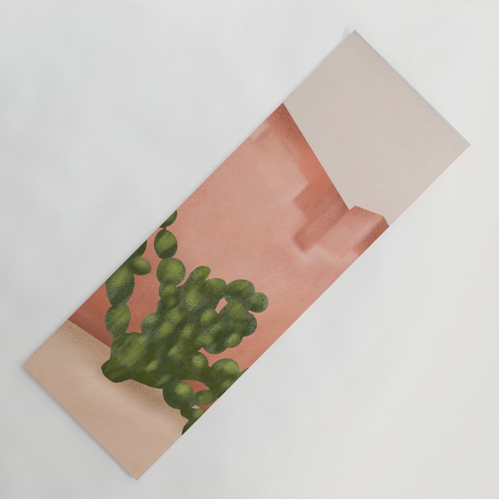 Strong Desert Cactus Yoga Mat Gallery Image 1
