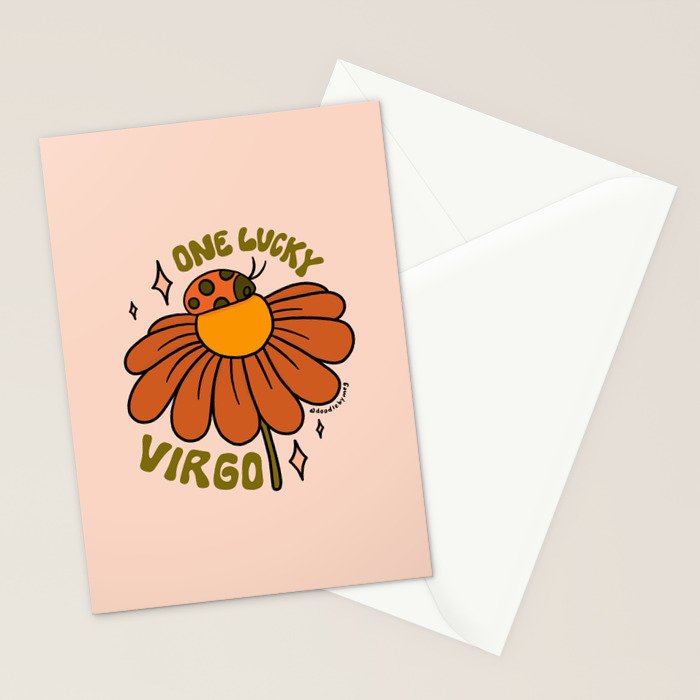 One Lucky Virgo Stationery Card Gallery Image 2