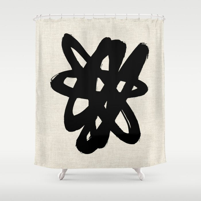 Radioactive Ink Shower Curtain Gallery Image 1