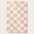 Checkered (Pink Cream) Cutting Board Gallery Image 1