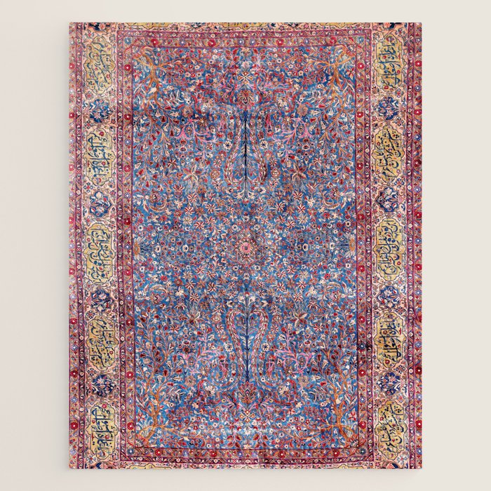 Kashan Central Persian Rug Print Jigsaw Puzzle Gallery Image 1