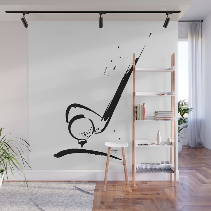 Golf Club by Kathy Morton Stanion Wall Mural Gallery Image 1