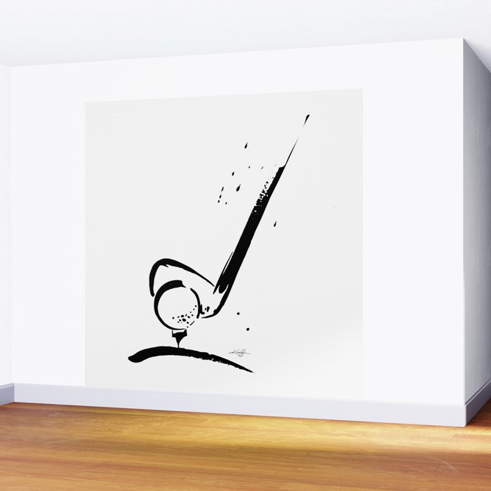 Golf Club by Kathy Morton Stanion Wall Mural Gallery Image 2