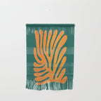Pine Green & Tangerine: Matisse Paper Cutouts 01 Wall Hanging Gallery Image 1