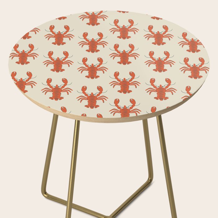 Coastal Lobsters Nautical Crustacean Side Table Gallery Image 2