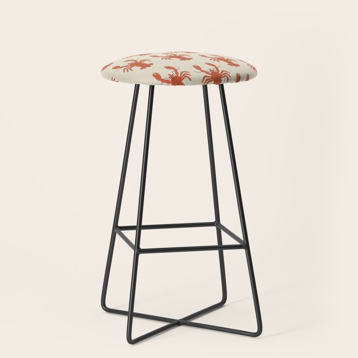 Coastal Lobsters Nautical Crustacean Stool Gallery Image 1