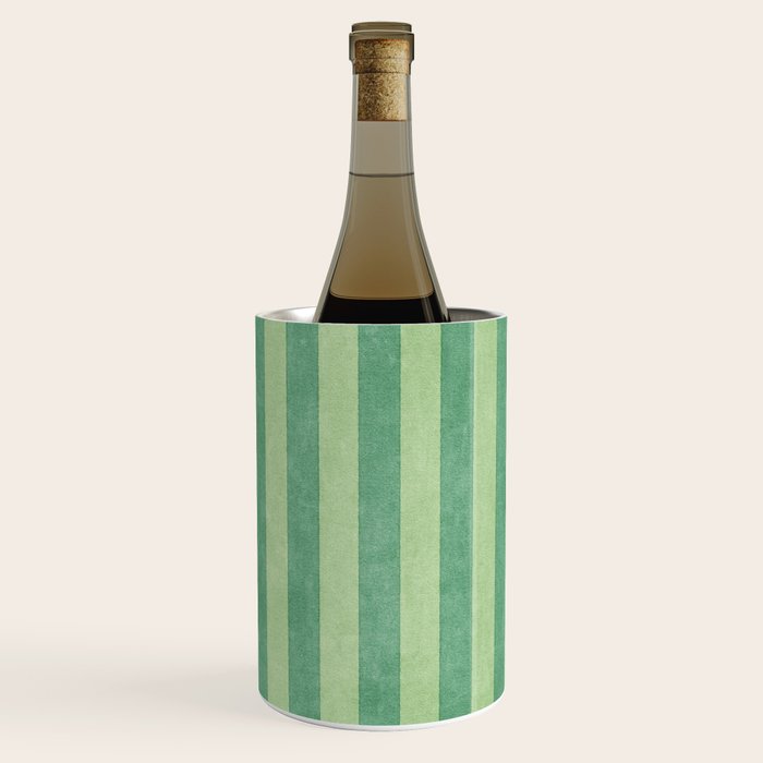 STRIPES - 004 - green Wine Chiller Gallery Image 1