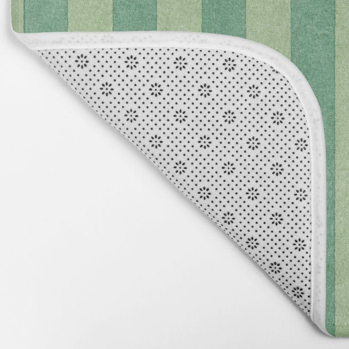 STRIPES - 004 - green Bath Mat Gallery Image 2