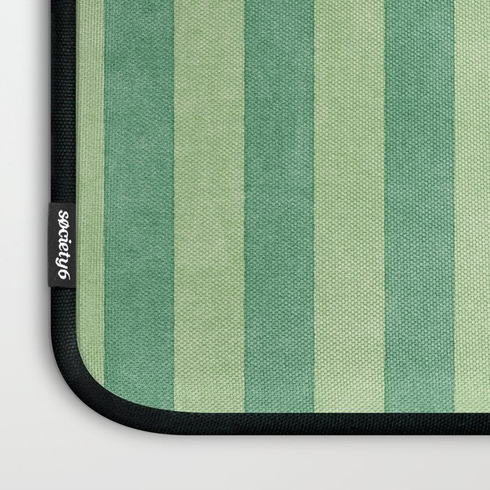 STRIPES - 004 - green Laptop Sleeve Gallery Image 3