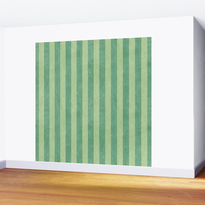 STRIPES - 004 - green Wall Mural Gallery Image 2