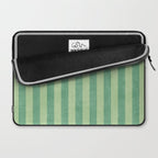 STRIPES - 004 - green Laptop Sleeve Gallery Image 2