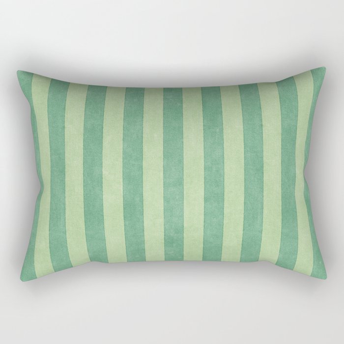 STRIPES - 004 - green Rectangular Pillow Gallery Image 2