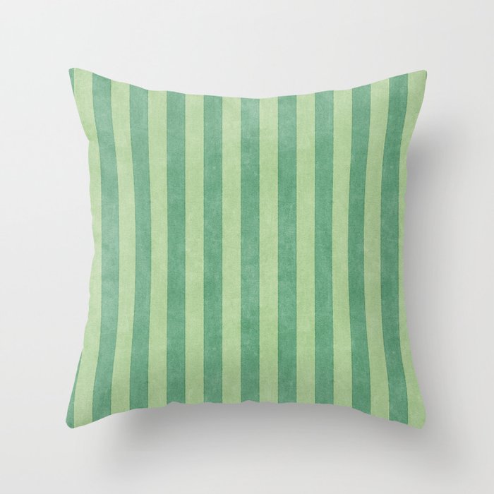STRIPES - 004 - green Throw Pillow Gallery Image 6