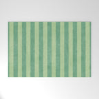 STRIPES - 004 - green Welcome Mat Gallery Image 1