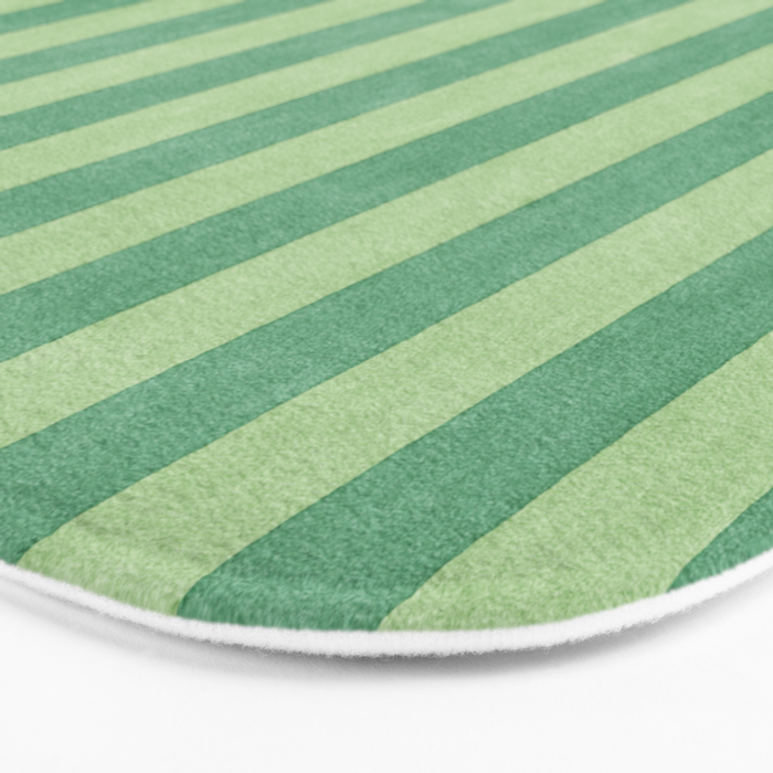 STRIPES - 004 - green Bath Mat Gallery Image 3