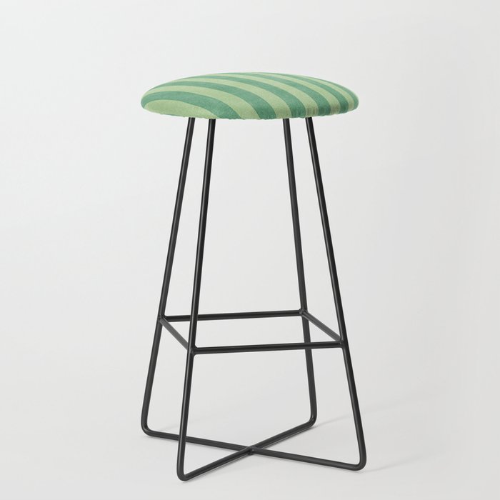 STRIPES - 004 - green Stool Gallery Image 1