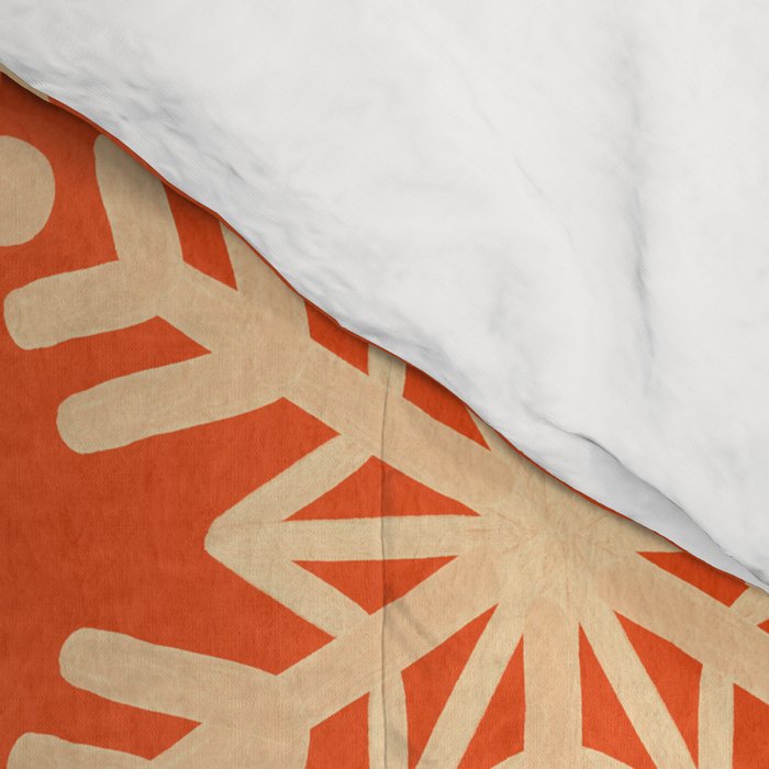Snowflake Collection - Coral & Cream Comforter Gallery Image 4