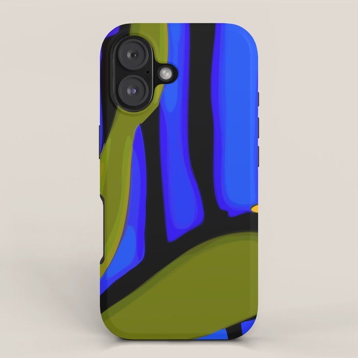 Abstract Art Red Blue Green Yellow iPhone Case Gallery Image 1