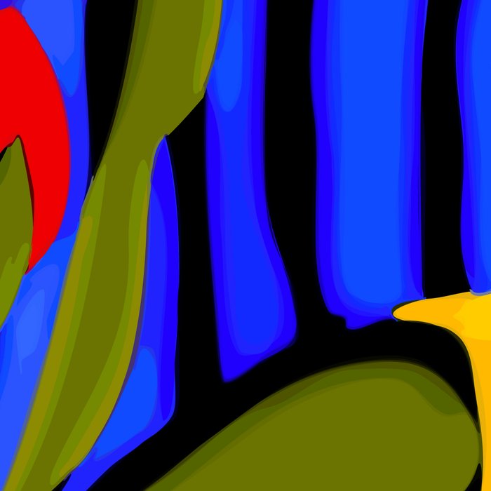 Abstract Art Red Blue Green Yellow Coffee Mug Gallery Image 2