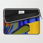 Abstract Art Red Blue Green Yellow Laptop Sleeve Gallery Image 2