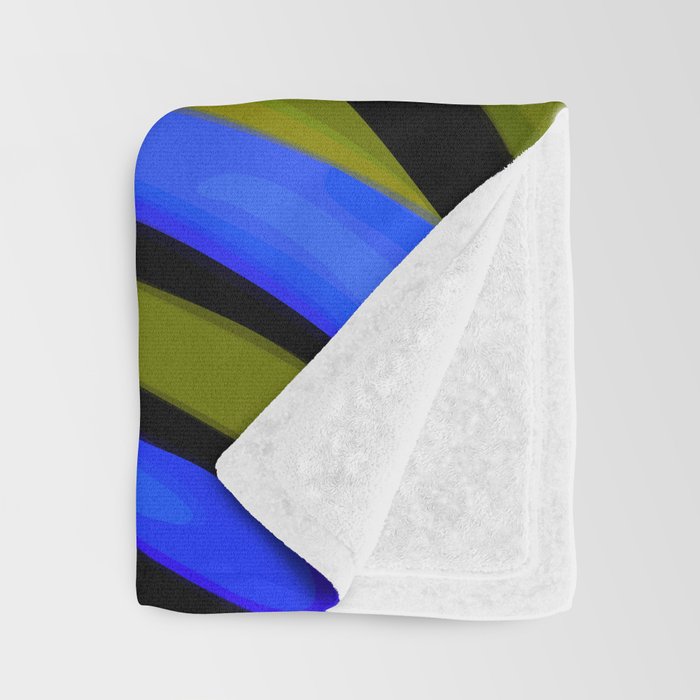 Abstract Art Red Blue Green Yellow Throw Blanket Gallery Image 3