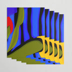 Abstract Art Red Blue Green Yellow Wrapping Paper Gallery Image 3