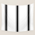 Black And White Stripes Wall Tapestry Gallery Image 4