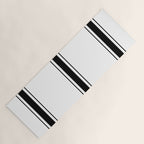 Black And White Stripes Yoga Mat Gallery Image 1
