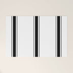 Black And White Stripes Welcome Mat Gallery Image 1