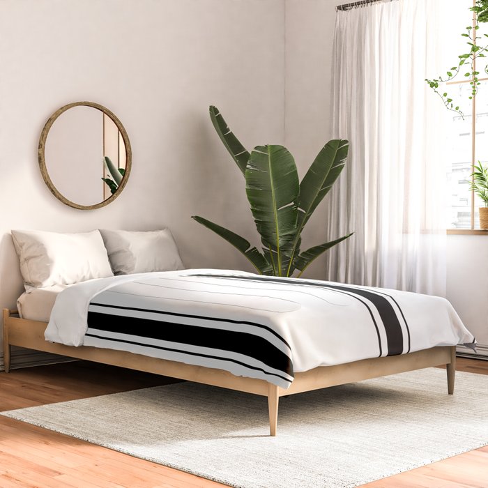 Black And White Stripes Comforter Gallery Image 2