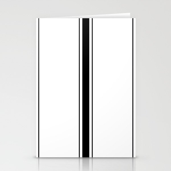 Black And White Stripes Stationery Card Gallery Image 1