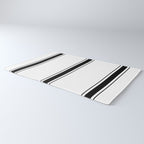Black And White Stripes Rug Gallery Image 3