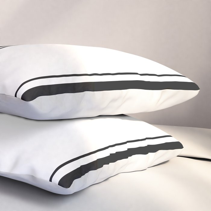 Black And White Stripes Pillow Sham Gallery Image 3