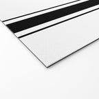 Black And White Stripes Welcome Mat Gallery Image 2