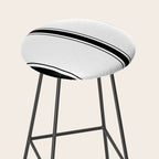 Black And White Stripes Stool Gallery Image 2
