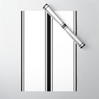 Black And White Stripes Wrapping Paper Gallery Image 1