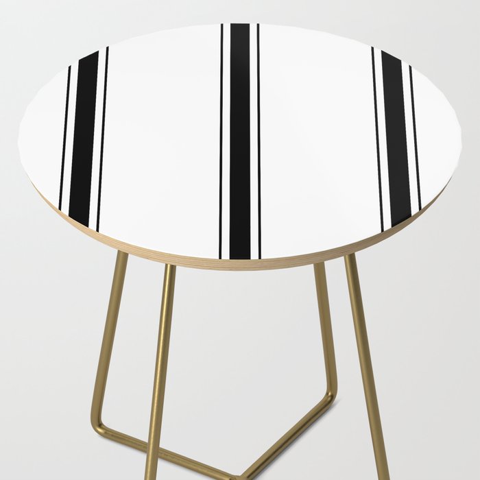 Black And White Stripes Side Table Gallery Image 2