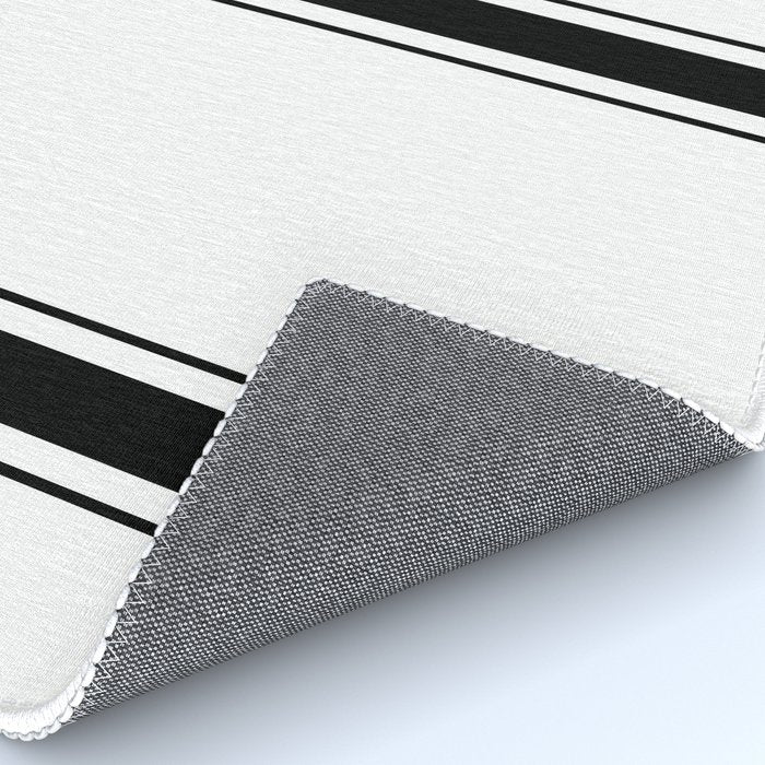 Black And White Stripes Rug Gallery Image 4