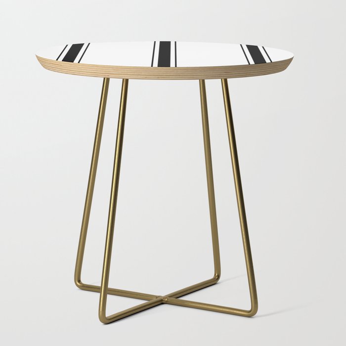Black And White Stripes Side Table Gallery Image 1