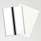 Black And White Stripes Stationery Card Gallery Image 2