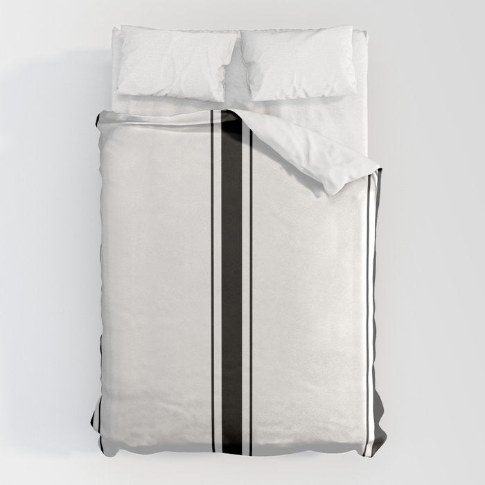 Black And White Stripes Duvet Cover Gallery Image 1
