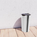 Black And White Stripes Travel Mug Gallery Image 4